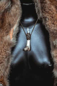 Image 6 of Crystal and bone necklace 