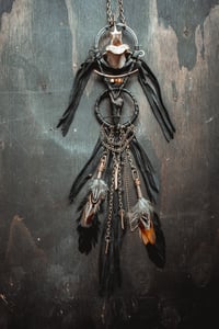 Image 10 of Ritual, large leather and bone necklace 