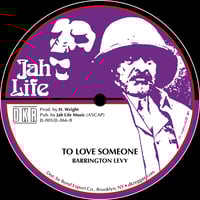 Image 2 of Barrington Levy - One Foot Jo-Jo / To Love Someone 12" (Jah Life)