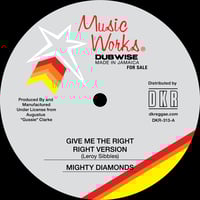 Image 1 of Mighty Diamonds - Give Me The Right 12" (Music Works)