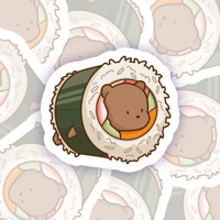 Image 2 of Kawaii Sushi Bears Stickers