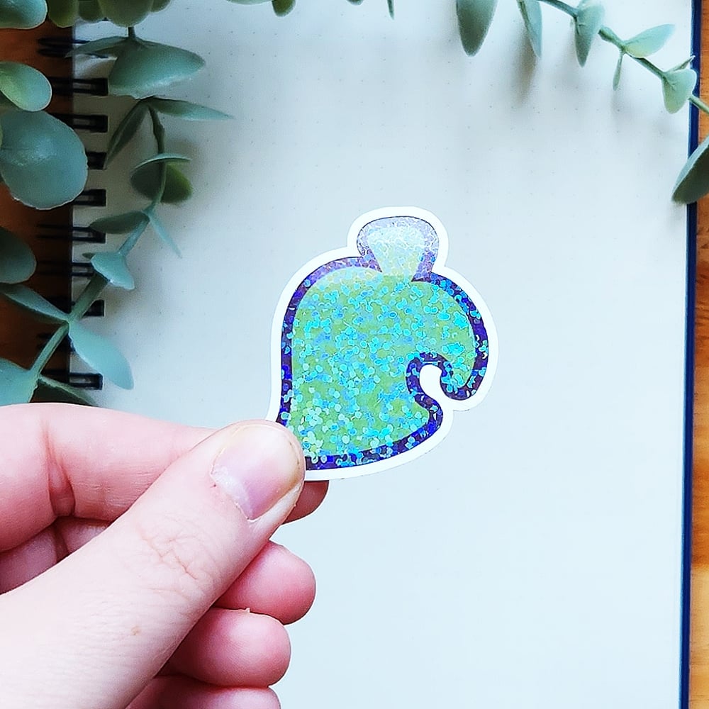 Image of Leaf Die Cut Sticker