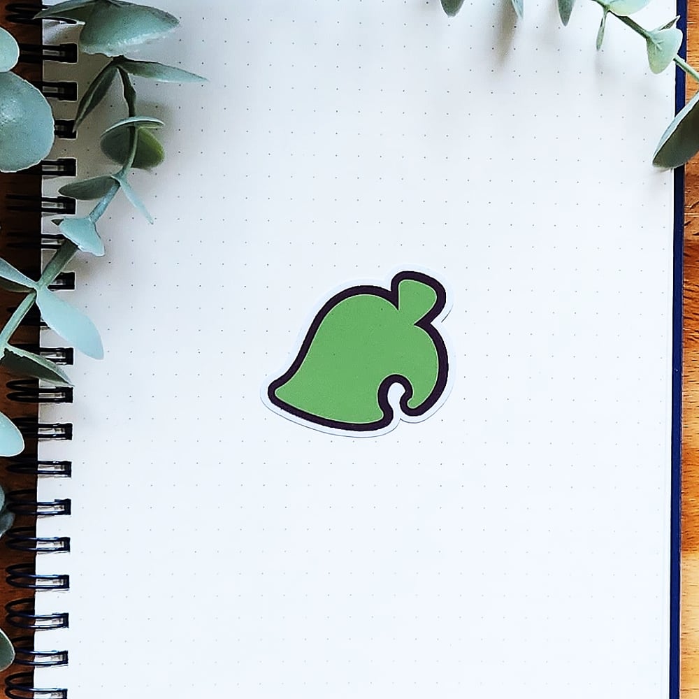 Image of Leaf Die Cut Sticker