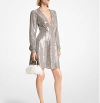 Image 4 of Michael Kors Embellished Georgette Dress