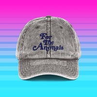 Image 1 of For the Animals Navy Embroidered Dad Cap