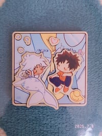 Bailin and Li Yun - Wooden Magnet