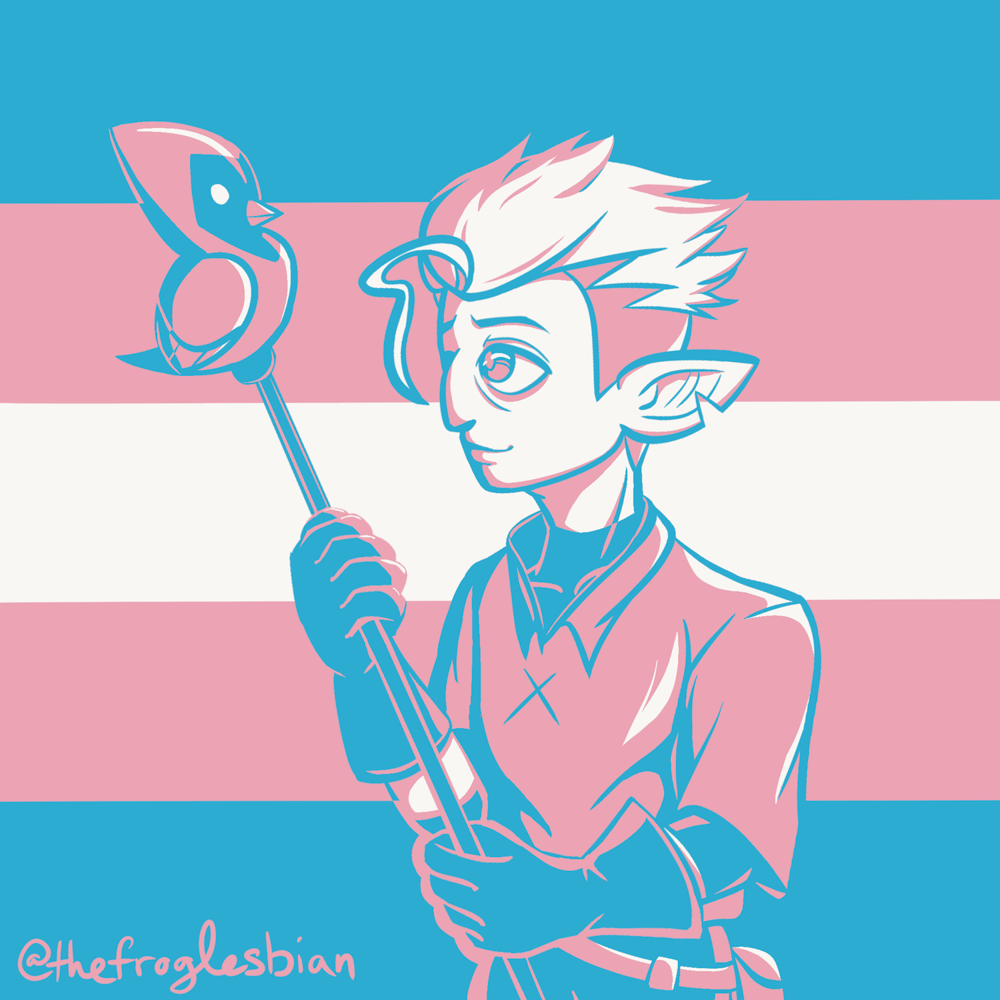 Image of Hunter Trans Flag