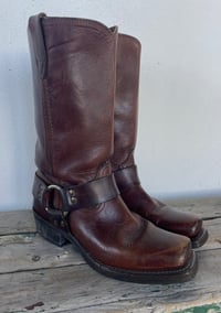 Image 1 of Snub Nose 'Rodeo Drive' Moto Harness Boots