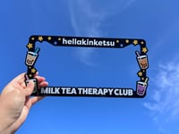 Milk Tea Therapy Club License Plate