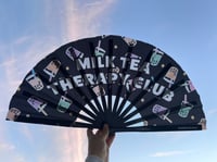 Image 2 of B/C Grade Milk Tea Therapy Club Rave Fan