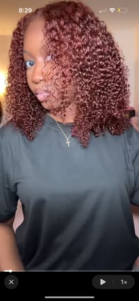 Image 1 of Unice Kinky Curly Ginger Closure Wig 