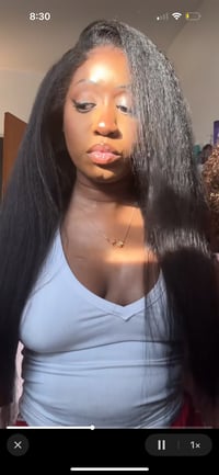 Image 1 of Ashimary Kinky Straight Glueless 360 Wig 