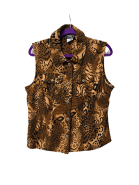 Image 1 of Leopard Print Size 10 Vest