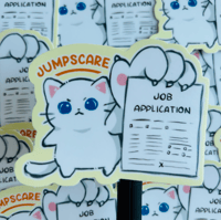 [3" Sticker] J*b Application Jumpscare