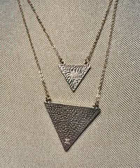 Image 4 of BANSRI JEWELRY - Double Triangle  necklace