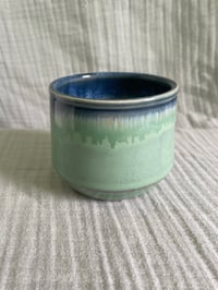 Image 1 of Handmade Blue Seafoam Cup