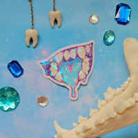 Image 1 of Neon Teeth Sticker