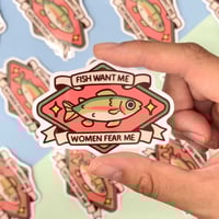 Fish want me vinyl sticker