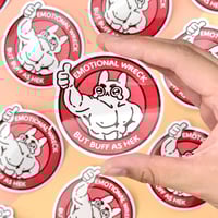 Emo Wreck Vinyl Sticker