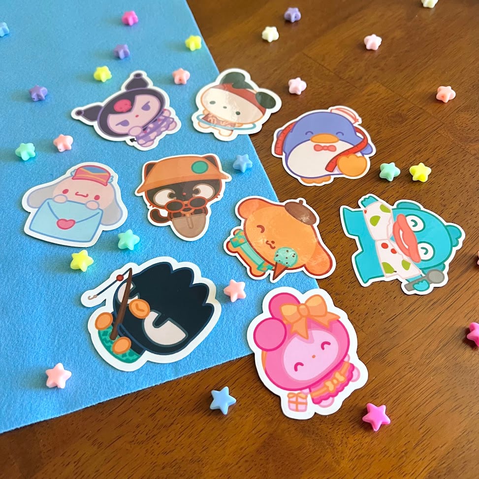 Image of island friend stickers