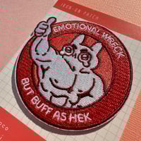 Image 2 of Emotional Wreck Embroidered Patch