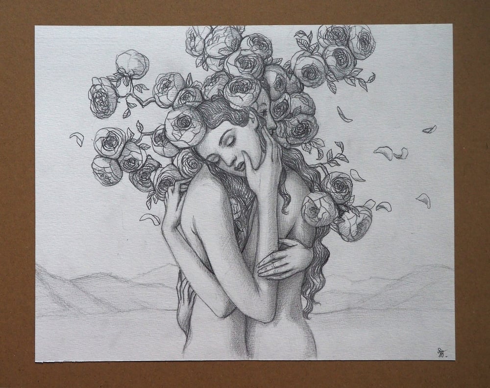 Image of Sketch of "Lady and her Dream" / 2022