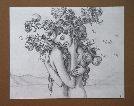 Image of Sketch of "Lady and her Dream" / 2022