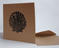 Image 2 of Scallop keepsake card and envelope