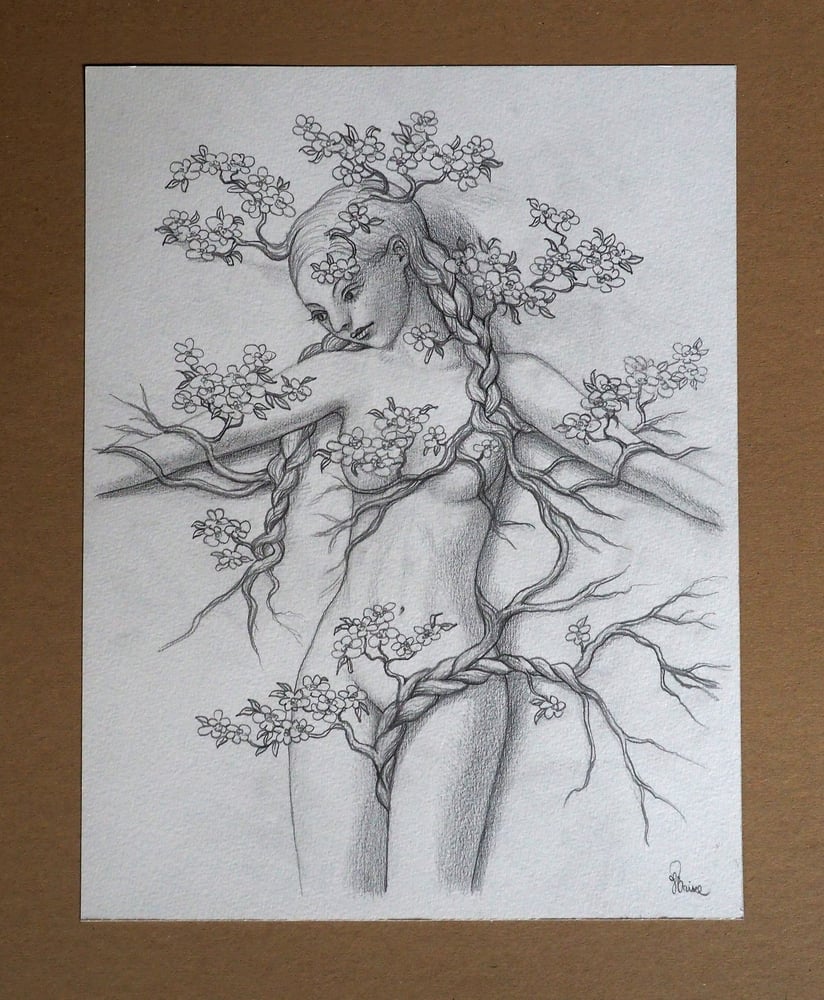 Image of Sketch of "Lilith and the Tree of All Knowledge" / 2022