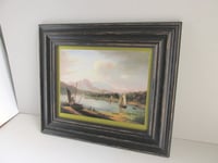 Image 2 of Ardincapel Scotland (detail) by Alexander Nasmyth (b 1758) Vintage Small Art Print, Framed 