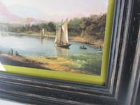 Image 7 of Ardincapel Scotland (detail) by Alexander Nasmyth (b 1758) Vintage Small Art Print, Framed 