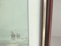 Image 6 of Framed Vintage Alwyn Crawshaw Art Print 'Going Home', Couple Dogs Horse Tree on Country Track 
