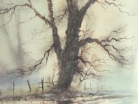 Image 8 of Framed Vintage Alwyn Crawshaw Art Print 'Going Home', Couple Dogs Horse Tree on Country Track 