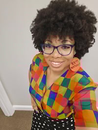 Image 3 of Impressions Colorful Button-up 