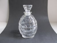 Image 1 of Vintage Vigny Perfume Bottle with Stopper (empty, no label), H 14.4cm max, defects