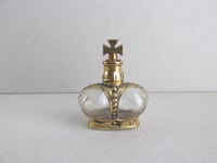 Image 2 of Vintage Miniature Prince Matchabelli Perfume Bottle, Crown with Cross Stopper (empty), H 4.9cm max