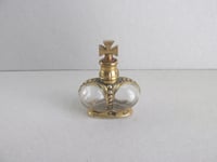 Image 5 of Vintage Miniature Prince Matchabelli Perfume Bottle, Crown with Cross Stopper (empty), H 4.9cm max