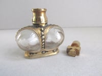 Image 12 of Vintage Miniature Prince Matchabelli Perfume Bottle, Crown with Cross Stopper (empty), H 4.9cm max