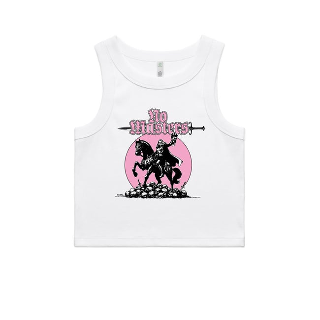 NO MASTERS CROPPED RIBBED TANK