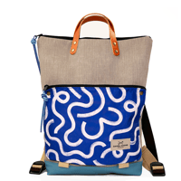 Image 1 of Mochila Book holder Iconic gris DECO azul