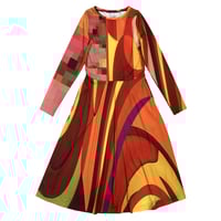 Image 1 of LONG-SLEEVED PRINTED DRESS RE2026-PIXELES 