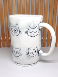 Image 1 of big face cat mug