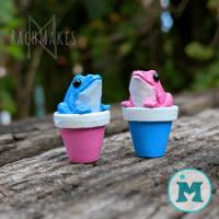 Image 3 of Charity Flowerpot Frogs - Trans Pride