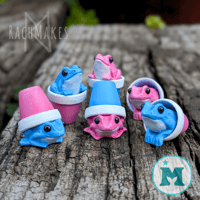 Image 1 of Charity Flowerpot Frogs - Trans Pride