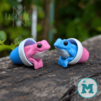 Image 4 of Charity Flowerpot Frogs - Trans Pride
