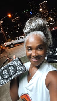 Image 2 of Dior Oblique Canvas Clutch Bag