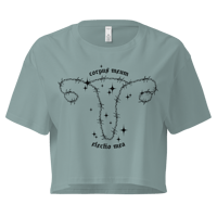 Image 1 of My Body My Choice ✦ Crop Top (Black Ink)