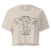 Image 3 of My Body My Choice ✦ Crop Top (Black Ink)