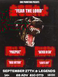 Fear The Lord September 27th