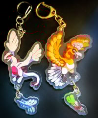 Image 2 of Lugia and Ho-oh Double Sided Connected Charm